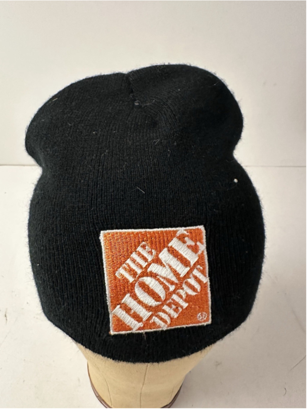 The Home Depot Beanie Hat Black Cuffed Knit Winter Cap Promo Employee Hit Wear